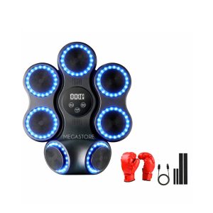 боксерський тренажер реакції настінний LED Bluetooth чорний