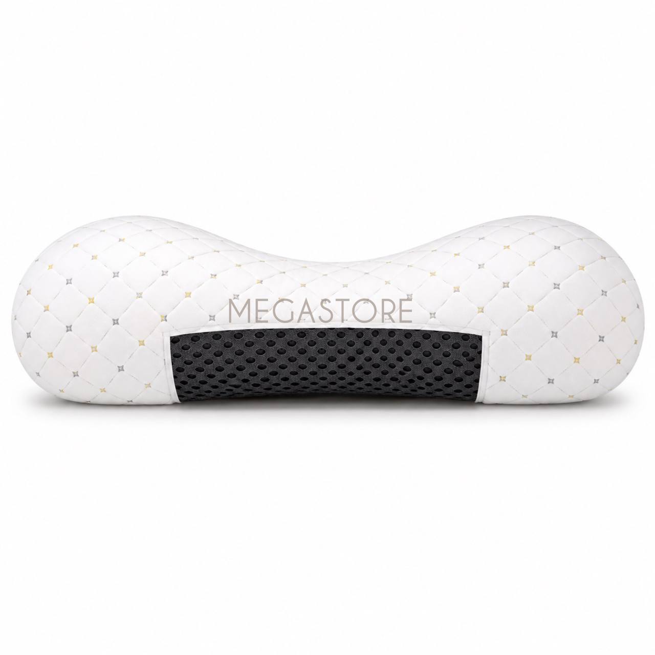 Подушка ортопедична з ефектом пам'яті форми 48×74 см / Подушка для сну Memory Foam / Анатомічна подушка для комфортного відпочинку, біла - Зображення 4