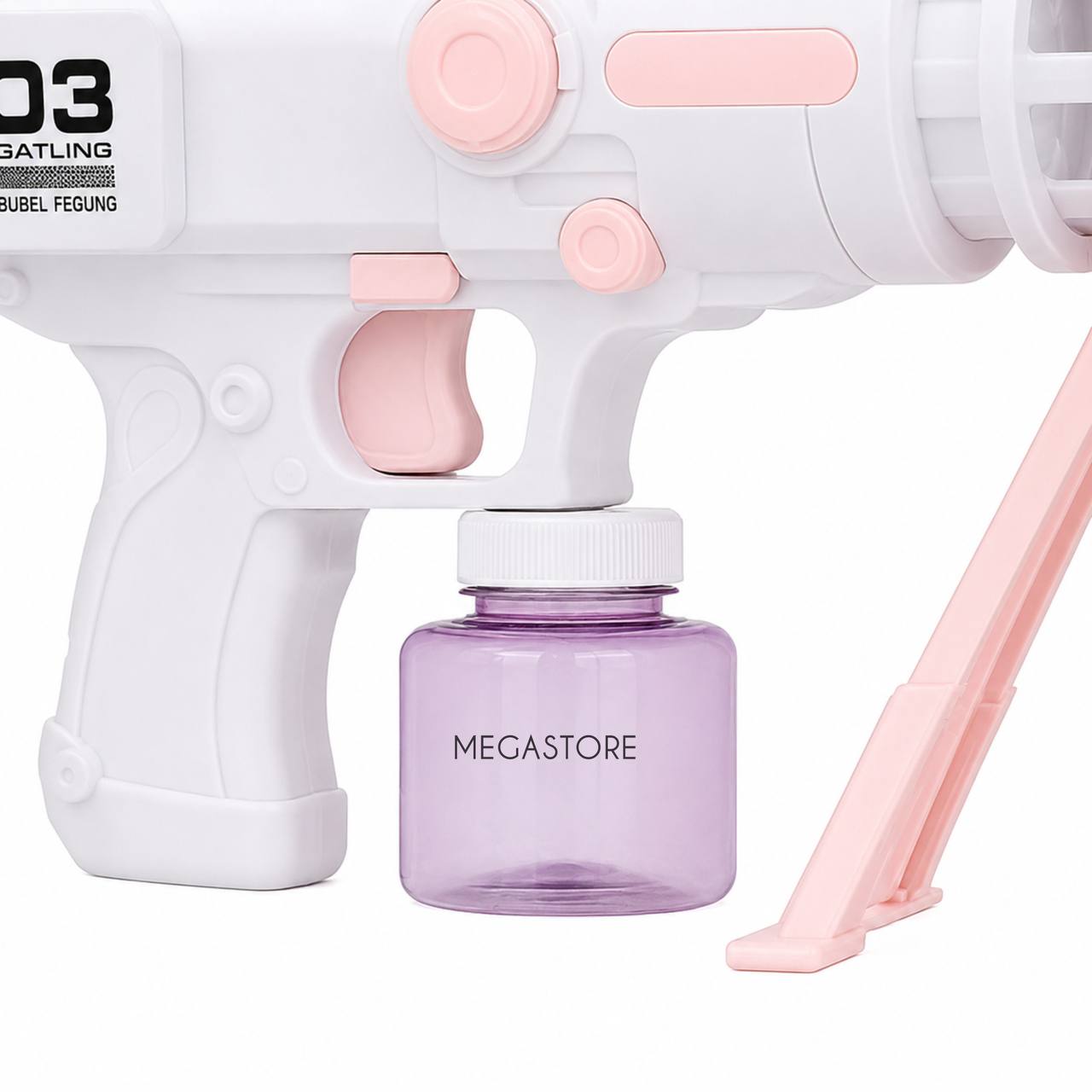 Базука для мильних бульбашок Bubble Gun / Автоматичний генератор мильних бульбашок для дітей / Іграшка для вулиці та свят - Зображення 3
