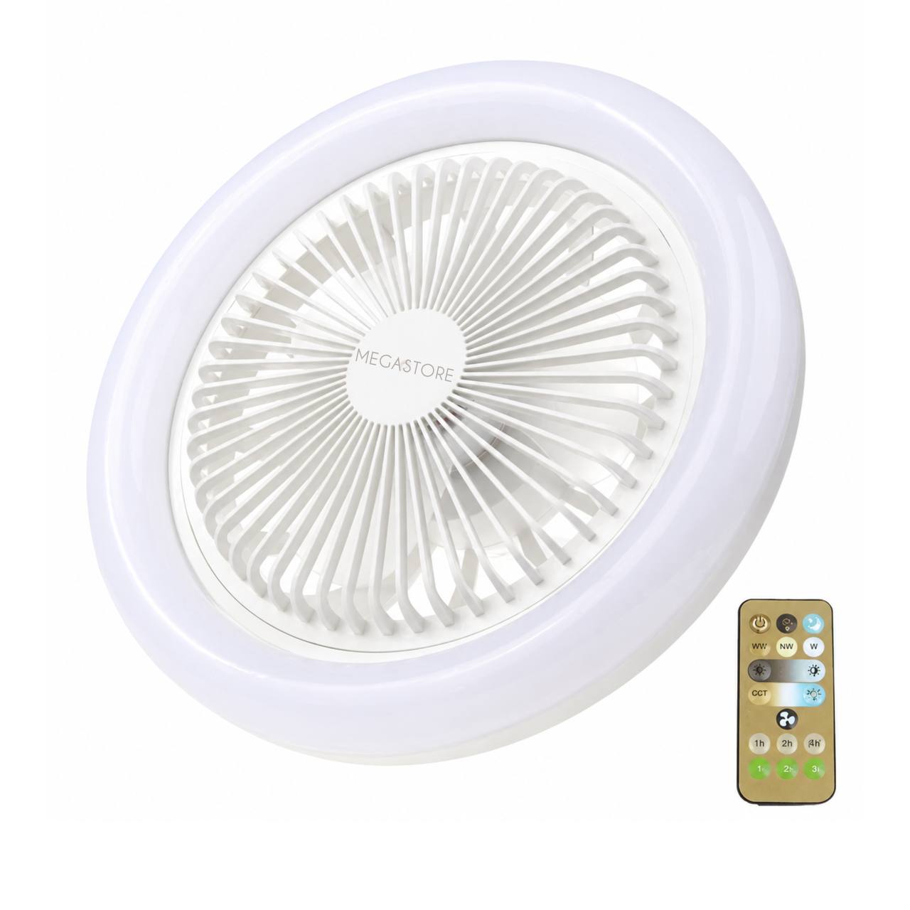 LED лампа-вентилятор для стелі — світлодіодна лампа з вентилятором E27