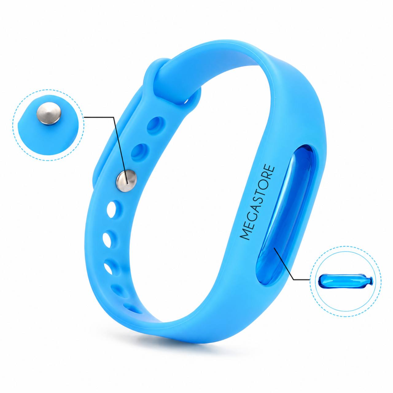 Силіконовий браслет від комарів із капсулою MOSQUITO BRACELET / Антимоскітний браслет / Браслет від комах, колір мікс - Зображення 6