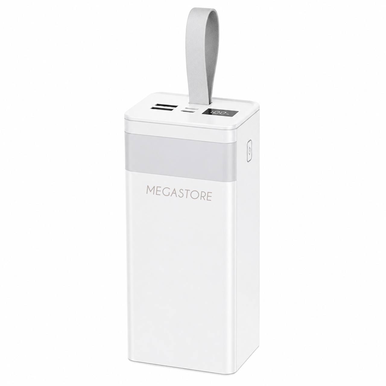 Повербанк 60000 мА·год 22.5W / Потужний портативний зарядний пристрій / Power Bank для швидкого заряджання смартфонів та інших пристроїв/ Білий - Зображення 4